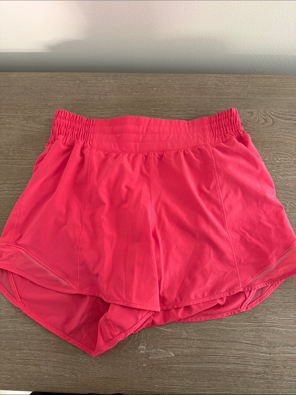 lululemon athletica Bright Pink Athletic Shorts with Elastic Waistband